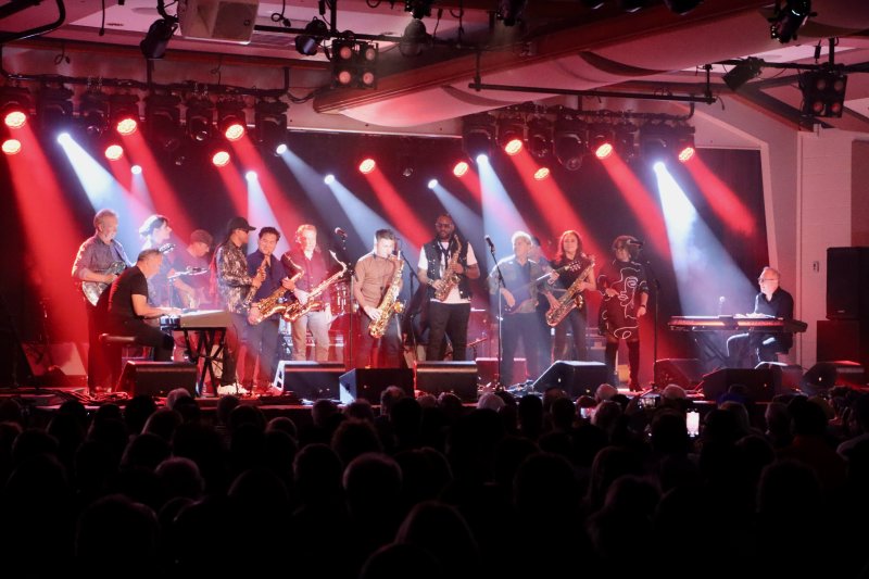 The all-star lineup at the Grand Jam on stage at the Rehoboth Beach Convention Center.